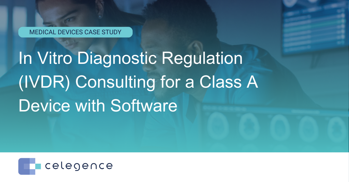 IVDR Consulting for a Class A Device with Software | Celegence