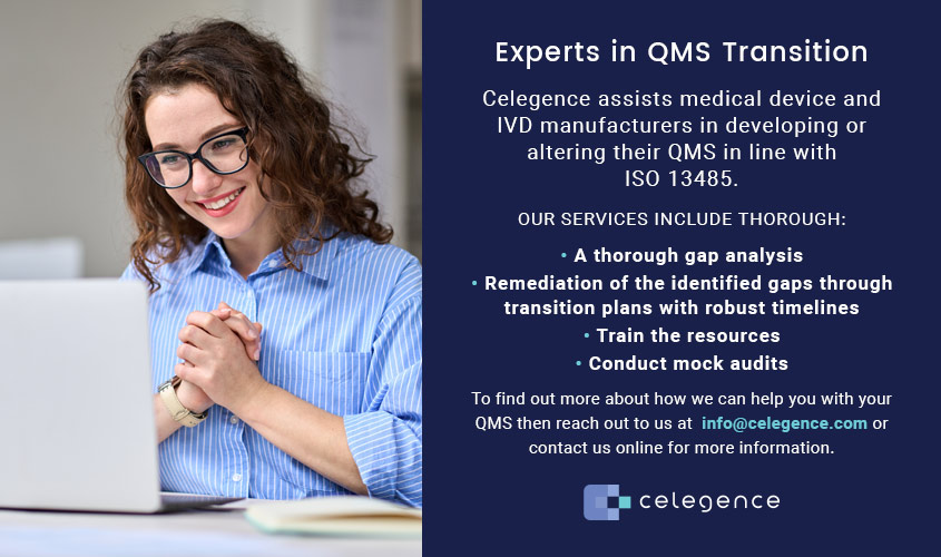 Expert in QMS Transition - Celegence